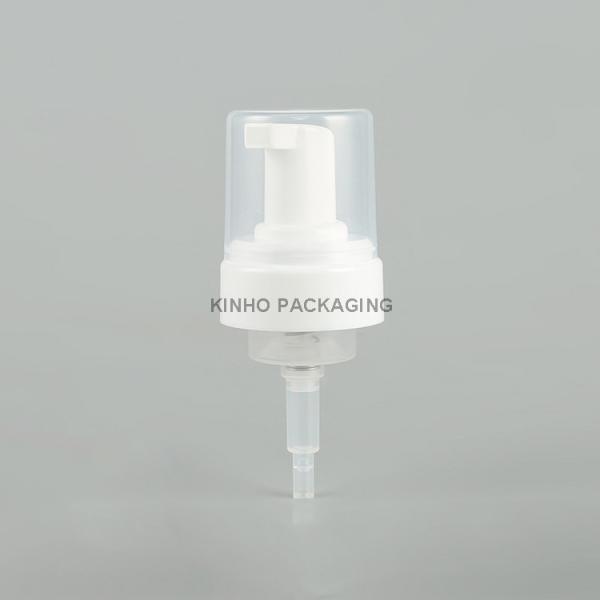 43MM 0.8CC Spring Outside Soap Dispenser Foam Pump Plastic Shampoo With Cap For Mousse