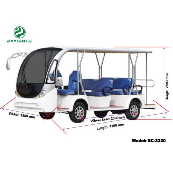 New style passenger electric car 4 wheels electric sightseeing cars made in China with 11 seats