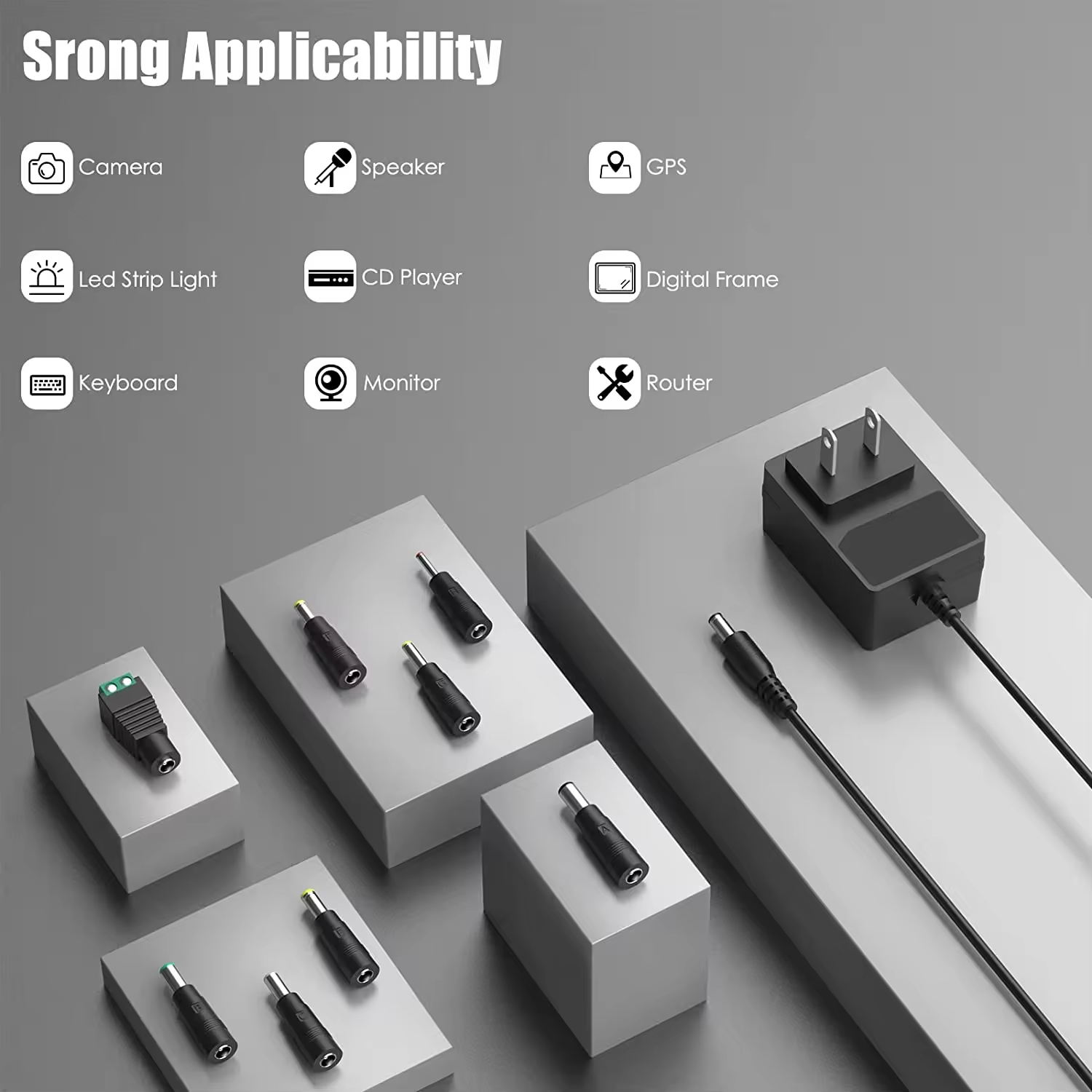 UL RoHS Certified Wall Power Adapter Desktop 48W 60W 96W 24V 2.5A AC DC Power Adapter