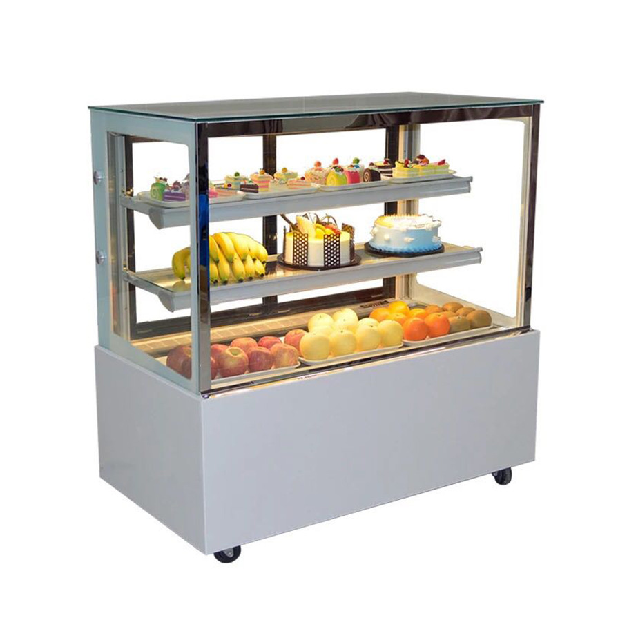 Danfoss Compressor Customized Style Cake Display Freezer Dessert Showcase