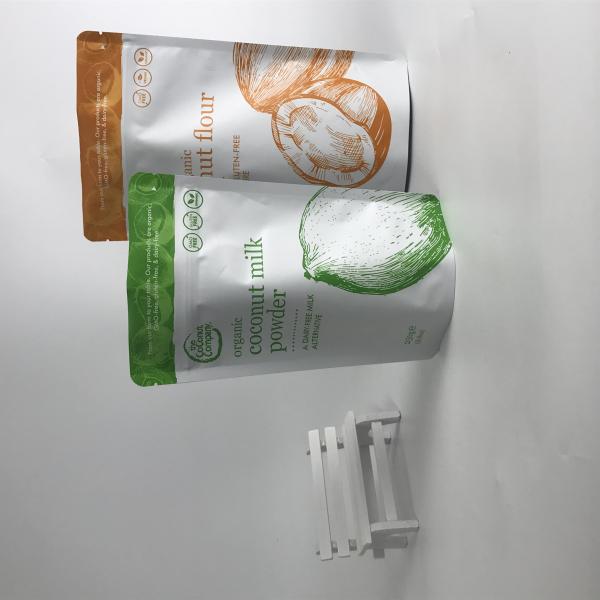 Custom Printed Stand Up Food Packaging Pouches For Whey Protein Powder