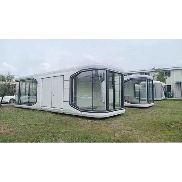 2024 Prefab Luxury Modular Modern Apple Cabin Space Capsule Container House Maison Capsule Spatiale for Mgo Board and PVC Floor