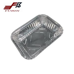 Buy cheap Takeaway 650ml Food Grade Rectangular Foil Trays For Broiling product