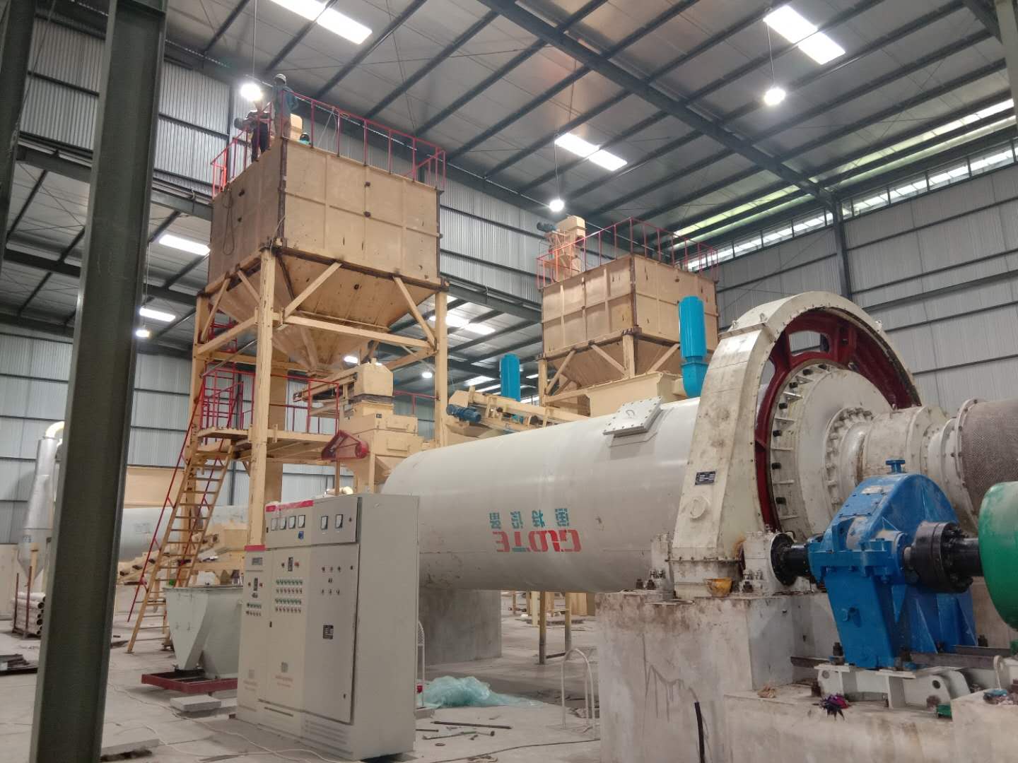 1-50T/H Capacity Lab Ball Milling Machine with Video Outgoing-Inspection Provided