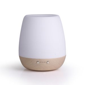 Small Glass Wooden 180ml Ceramic Aroma Diffuser Essential Oil Humidifier