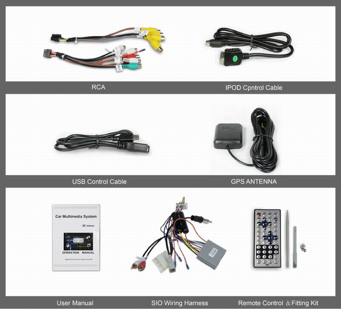 Car audio and video for Honda CRV 2006-2011 with Picture In Picture function OCB-8034
