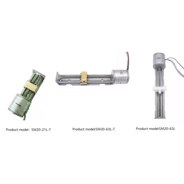 20mm Diameter Linear Stepper Motor With M3 Lead Screw Brass Slider 1.2KG Thrust