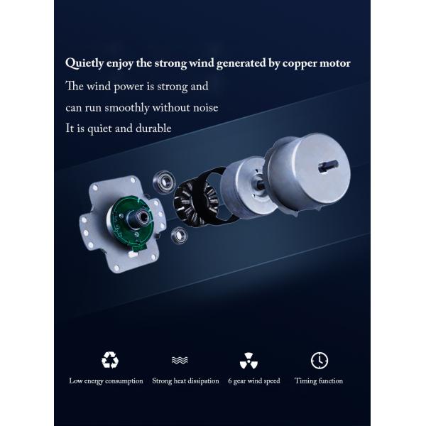 36W Modern Decorative LED Ceiling Fan Lamp Adjustable Wind Speed With Remote Control Sand Gold Indoor Lighting Bedroom