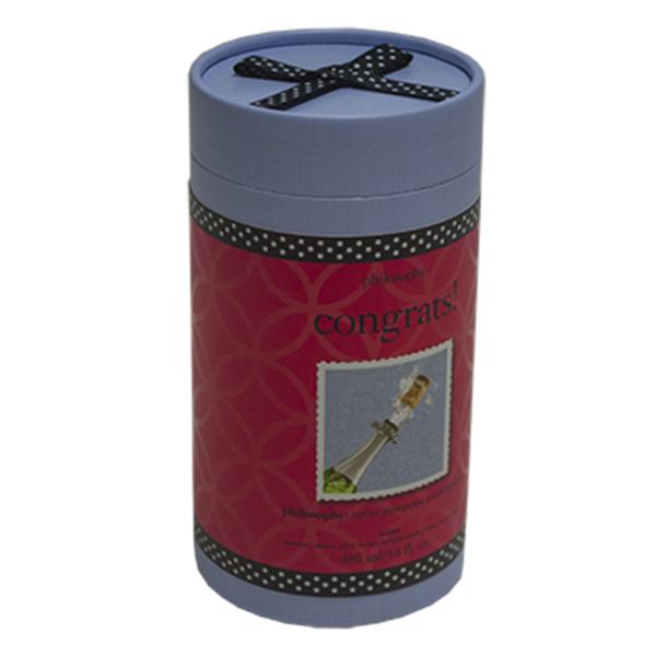 Flat Edge Paper Cans Packaging Custom PET Tube Packaging Box