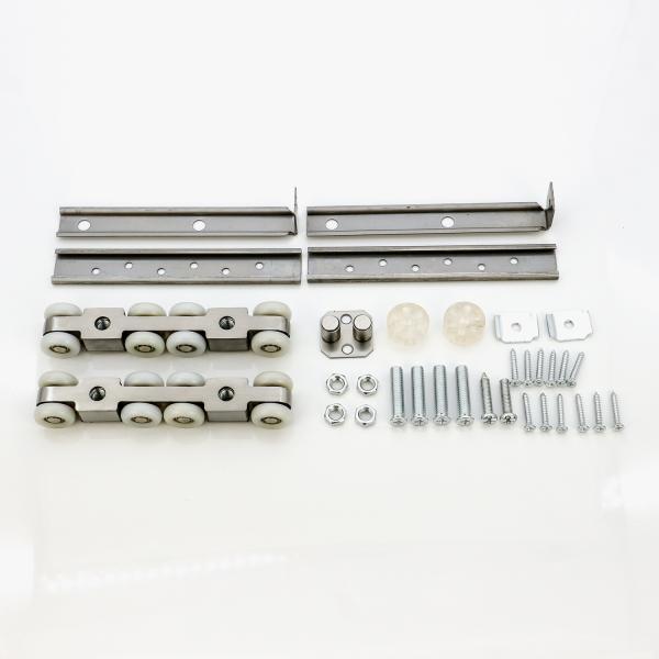 Zinc Plating Iron Nylon Wardrobe Sliding Fitting System for Customer Requirements