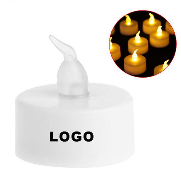 Bar Products Promotional LED Electronic Candle Dia 3.7*5.4cm PP Logo Customized