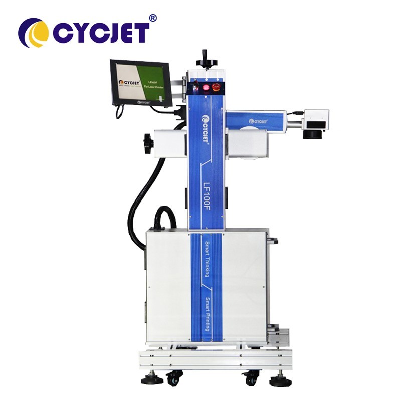 Buy cheap 100W Flying Fiber Industrial Laser Engraver LF100F Qr Code Printer product