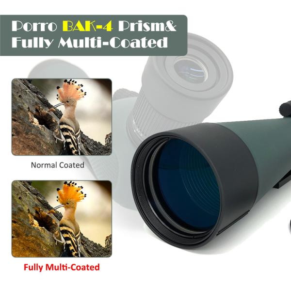FMC Lens 80mm Spotting Telescope Day And Night Waterproof Sniper Tactical