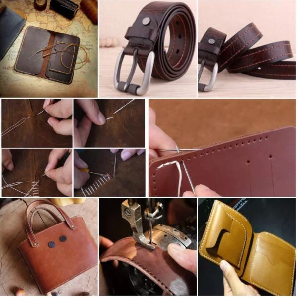 36g 0.55mm High Strength Cored Sewing Thread for Leather Sewing 80m Polyester Round Waxed Thread