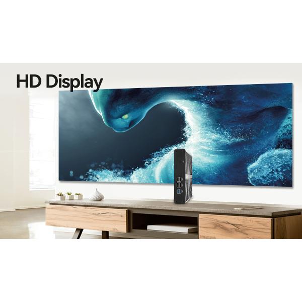 Intel Celeron Processor Mini Computer With Black Chassis DDR3 8GB RAM For Home