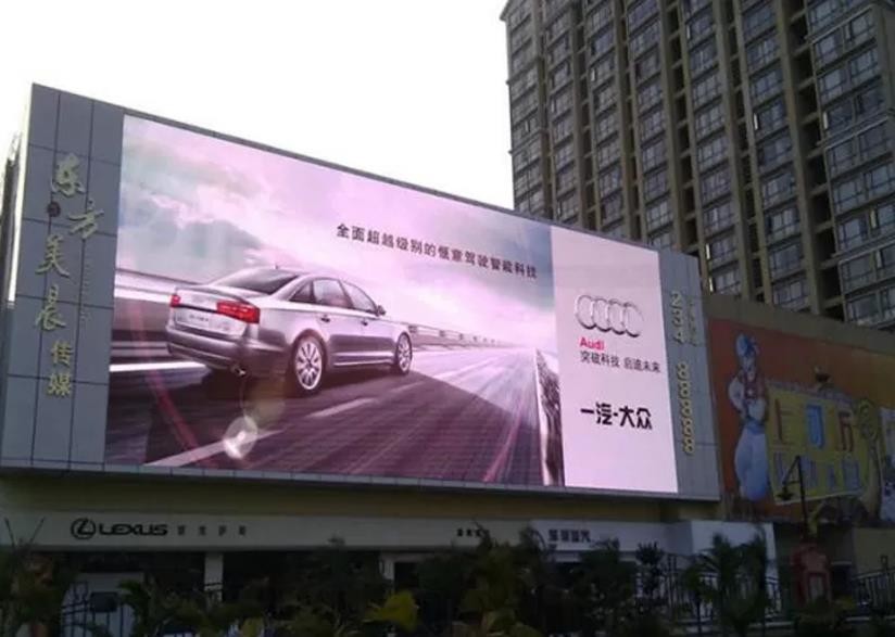 Lightweight 10000nits Front Service LED Screen Waterproof IP67 1x1m Aluminum