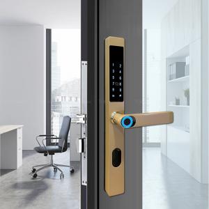 Buy cheap Digital Sliding Door Biometric Lock Code Card Key Access Tuya Remote Control product