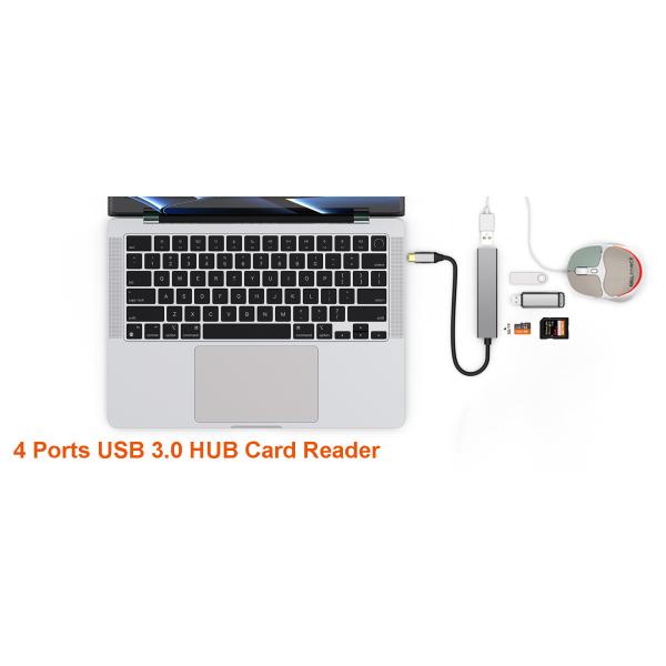 USB3.0 Type C Multi Port 5 In 1 HUB With SD TF Card Reader Combo