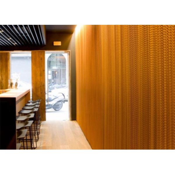 Decorative Architectural 12mm Anodized Metal Chain Link Curtain 1mX2m