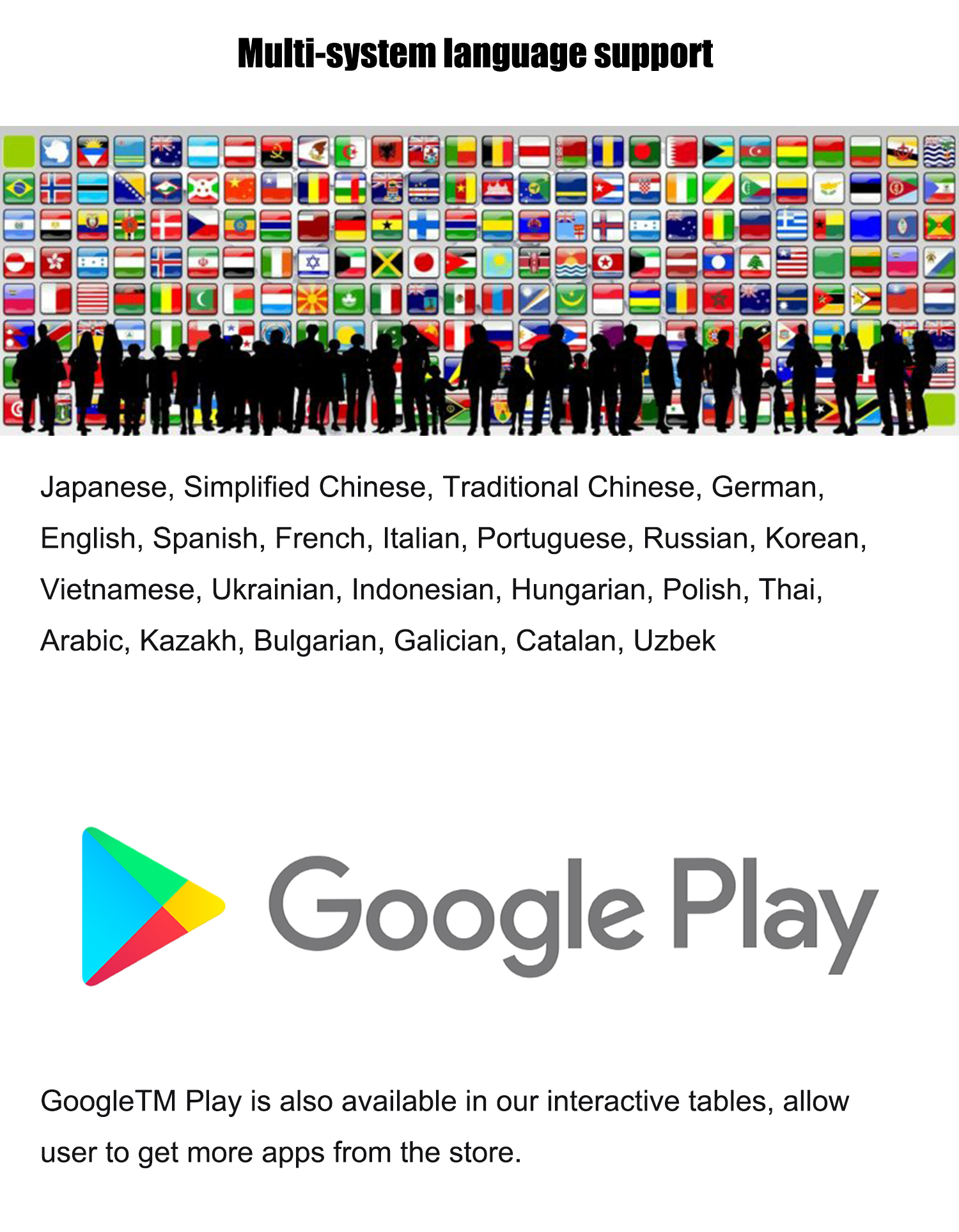 Desktop LCD Touch Table 32" Waterproof for Kindergarten