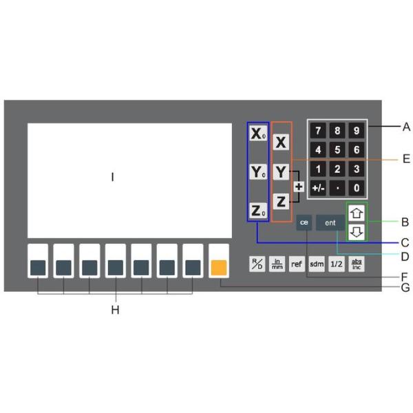Aluminum Shell  LCD 3 Axis Dro For Bridgeport Mill Milling Machine 1