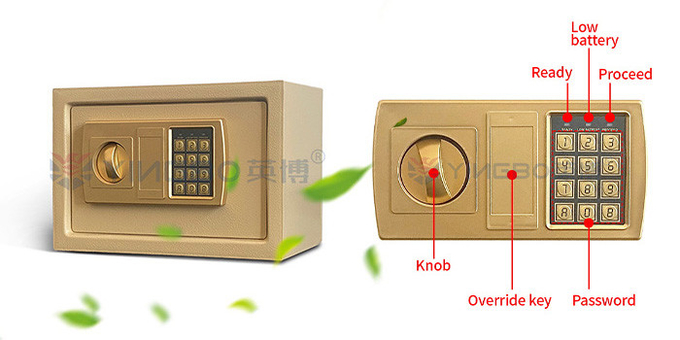 Customized Solid Steel Electronic Digital Safe 8.5L With Full Digital Keypad