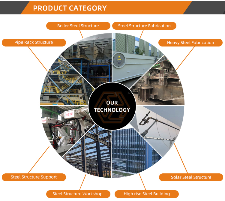Heavy Duty Steel Equipment Support Structures For Cement Plants