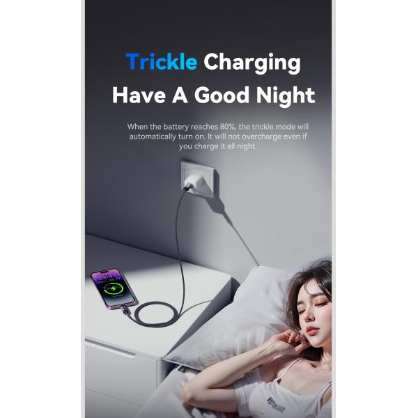 ESSAGER ES-X64 Series 29W USB-C to Lighting Charging Cord Data Cable with Aluminum Alloy Jacket and PD Function