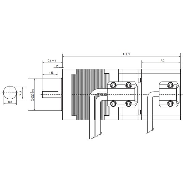 NEMA17 42mm 2phase closed loop stepper motor with brake/ stepper motor with encoder and brake