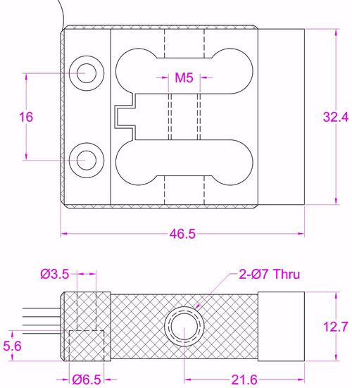 Side mount load cell side-mount loadcells sensor
