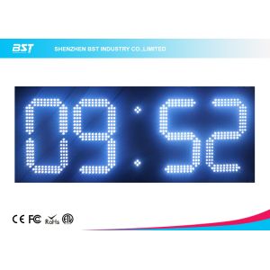 Buy cheap Custom 7 Segment White Led Digital Clock With Temperature Display product