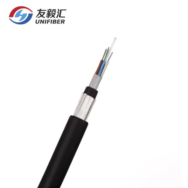 12 24 Core Duct Direct Burial Armoured Optical Cable GYFTY53
