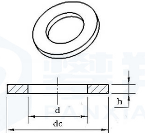 Grade 4.8 / 8.8 Plain Flat Washer Common Bolt Connection ISO9001 Passed