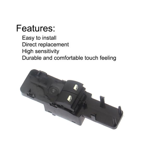 Black Power Window Master Switch Front LH Driver Side For Citroen Elysee R33