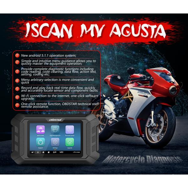 OBDSTAR iScan MV Agusta Intelligent Motorcycle Diagnostic Tool Portable Tablet Scanner