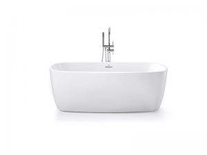 Buy cheap Antibacterial Acrylic Stand Alone Bathtub , SP1840 White Free Standing Bathtub product