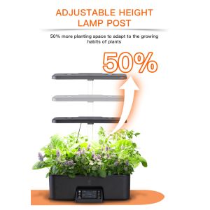 Medium Plastic Intelligent Hydroponic Planter , Touch Screen Indoor Hydroponic