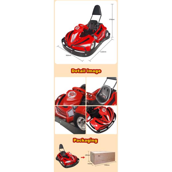 Electric Kiddie Rides Machine Remote Control For Adults Cyclone Go Karts