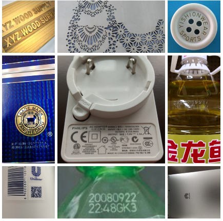 Desktop Metal Fiber Laser Marking Machine Label Name Plate Marking 1 Years Guarantee