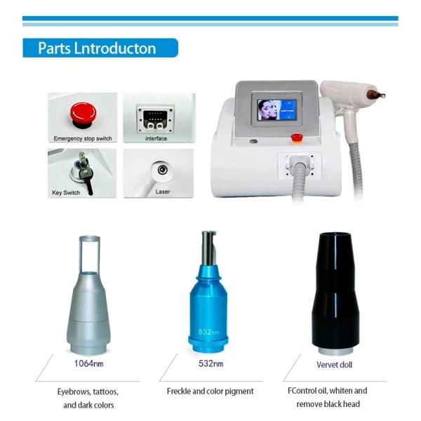 Nd Yag Pico Laser Tattoo Removal , Laser Resurfacing Machines 1064nm