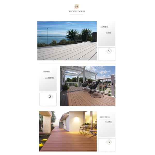 Anti Fade Anti UV Wood Plastic Composite WPC Decking