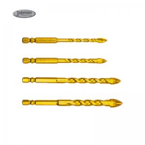Buy cheap Cemented Carbide Cross Head Ceramic Glass Drill Bits With Hex Shank product