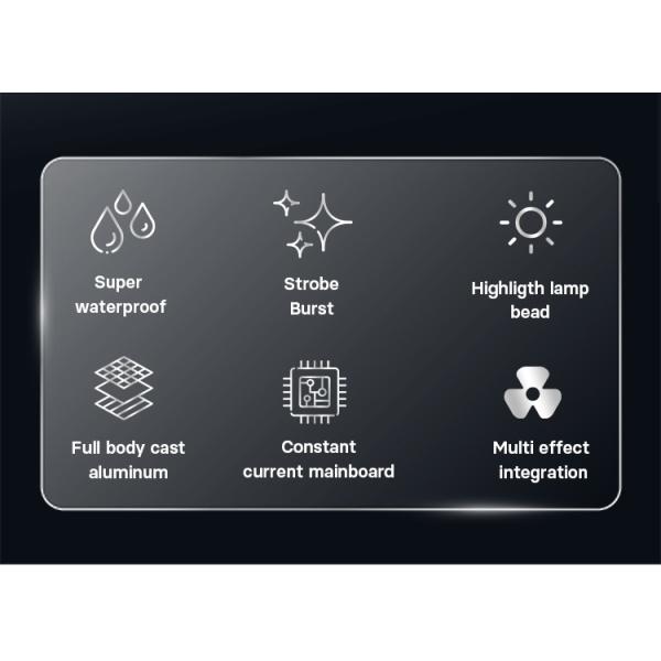 waterproof RGB LED strobe light Strobe Panel LEDs flood light City light