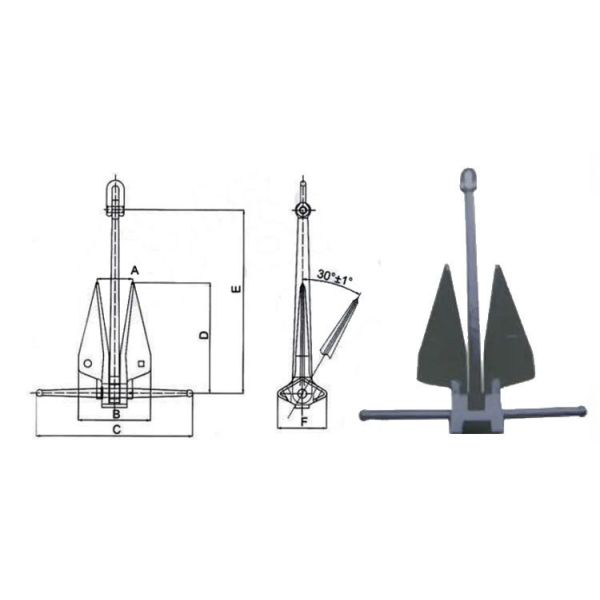 Danforth Type Ship Anchor Heavy Duty Marine Anchoring Equipment