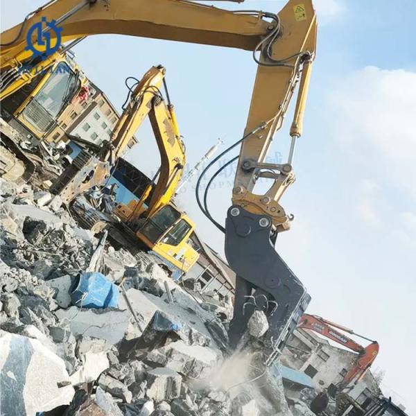 PC120 PC200 PC210 PC270 Excavator Hydraulic Shears Strong For Steel Structure Demolition