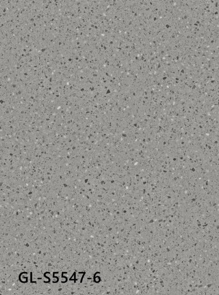 Quality Impact Resistant Grey Granite Vinyl Flooring 0.3mm Eco Friendly Anti Slip GKBM Greenpy GL-S5547-6 for sale