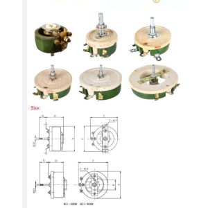 25W 50W 100W 300W 500W 5% Rotary Variable Resistor