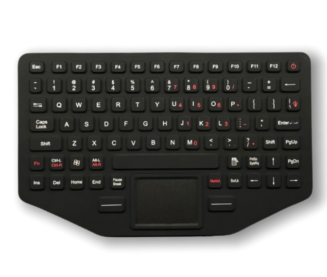 IP67 Industrial Silicon Rubber Backlit Keyboard waterproof Dustproof Mini