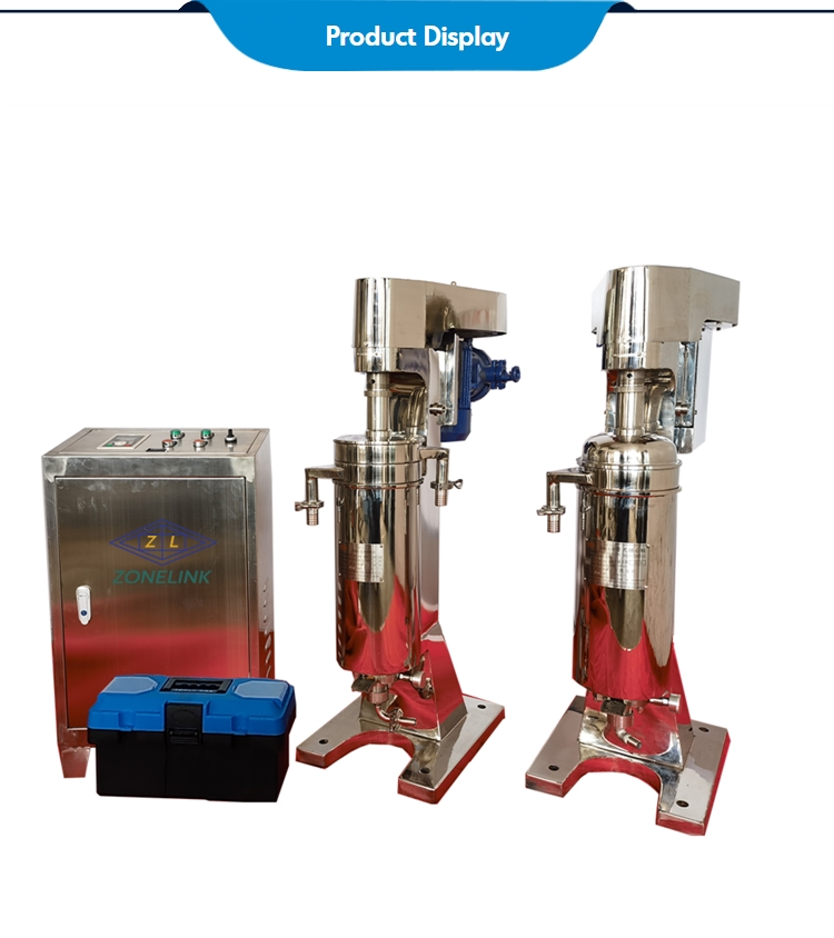 VCO centrifugal Machine E. coli tubular bowl centrifuge separator
