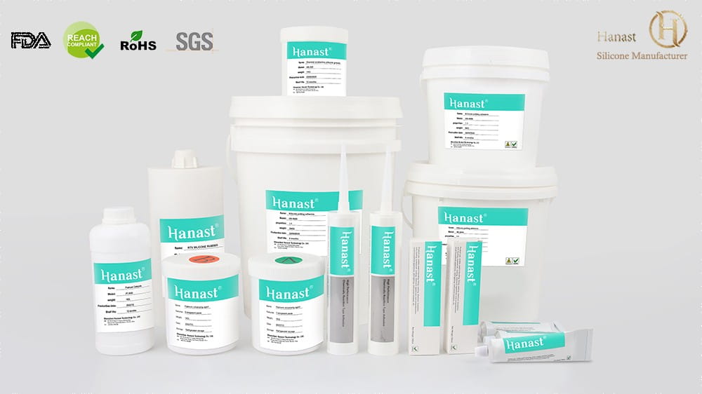 ODM Flexible Electronic Potting Silicone Rubber Sealant Raw Material 1:1